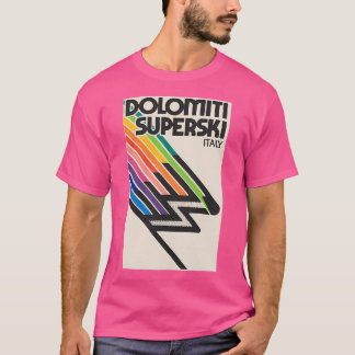 T-shirt Dolomiti Superski Italie Style Vintage Decal
