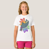 T-shirt Dolphin at Swimming with Swimming goggles (Devant entier)