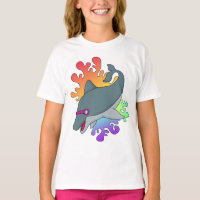 Dolphin at Swimming with Swimming goggles