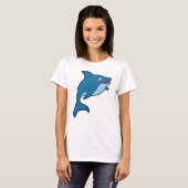 T-shirt Dolphin at Swimming with Swimming goggles (Devant entier)