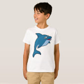 T-shirt Dolphin at Swimming with Swimming goggles (Devant entier)