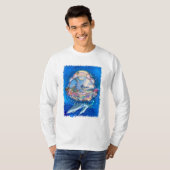 T-shirt Dolphin Beach Paradise Long Sleeve Shirt (Devant entier)