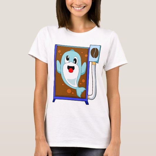 T-shirt Dolphin Café grain de café (Devant)