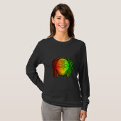 T-shirt Dolphin Cool Reggae Rasta Dreadlocks (Devant entier)