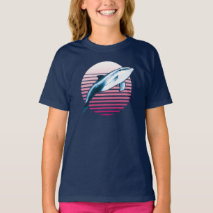 T-shirt Dolphin de style vintage