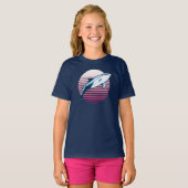 T-shirt Dolphin de style vintage (Devant entier)