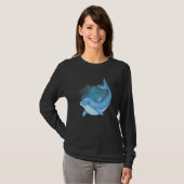 T-shirt Dolphin Deep Ocean Creatures and Rift Life  1 (Devant entier)