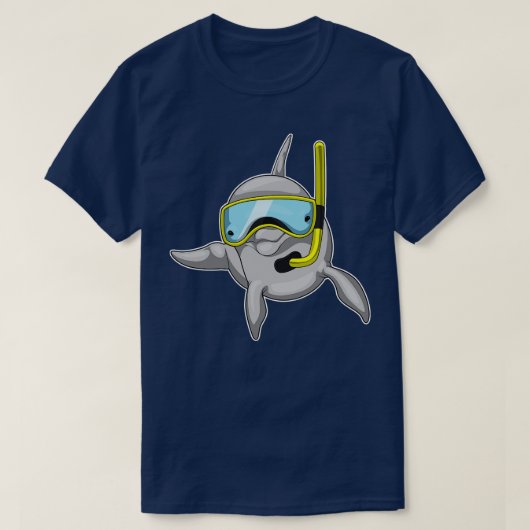 T-shirt Dolphin Diver Snorkel (Design devant)