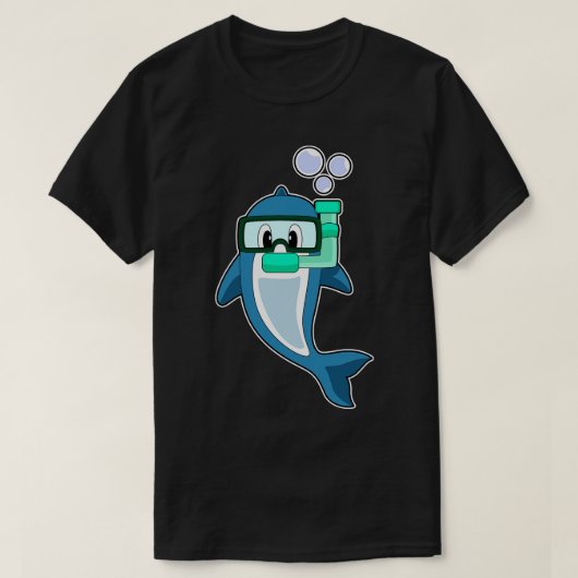 T-shirt Dolphin Diver Snorkel (Design devant)
