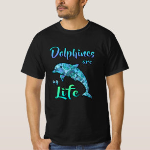 T-shirt Dolphin Dolphins Océan Poisson de mer Animal drôle
