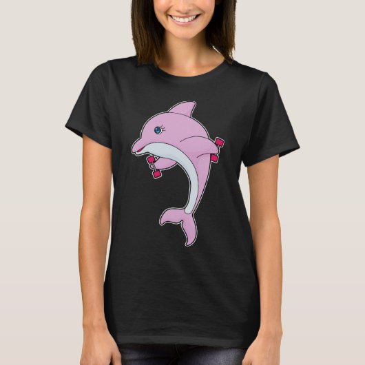 T-shirt Dolphin Fitness Dumbbell (Devant)