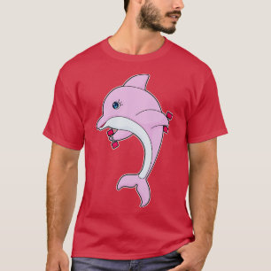 T-shirt Dolphin Fitness Dumbbell