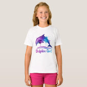 T-shirt Dolphin Girl Ocean Lover Graphic (Devant entier)