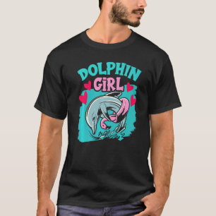 T-shirt Dolphin Girls Girls mignonnes dauphins