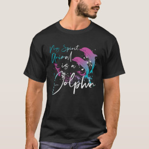 T-shirt Dolphin Mon Esprit Animal Est Un Dauphin