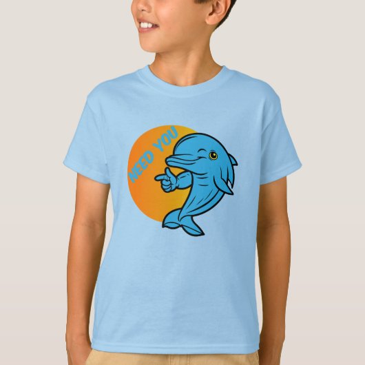 T-shirt Dolphin Pointer Neon Splash (Devant)