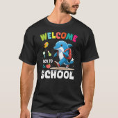 T-shirt DOLPHIN Student Wearing Backpack Welcome Back To S (Devant)