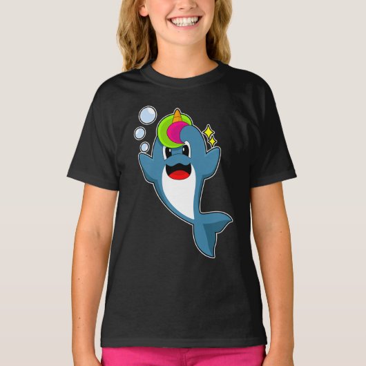 T-shirt Dolphin Unicorn (Devant)