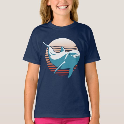 T-shirt Dolphin vintage (Devant)