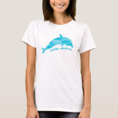 T-shirt Dolphin Whisperer Blue Waves (Devant)