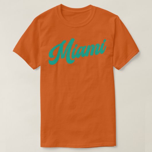 T-shirt Dolphins Miami Retro (Design devant)