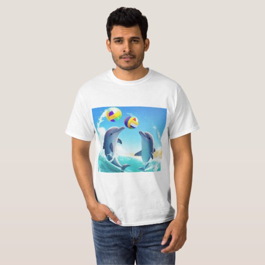 T-shirt Dolphins Océan (Devant entier)