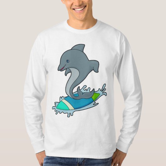 T-shirt Dolpin comme Surfer avec Surfer (Devant)