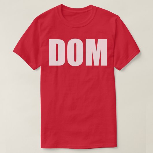 T-SHIRT DOM (Design devant)