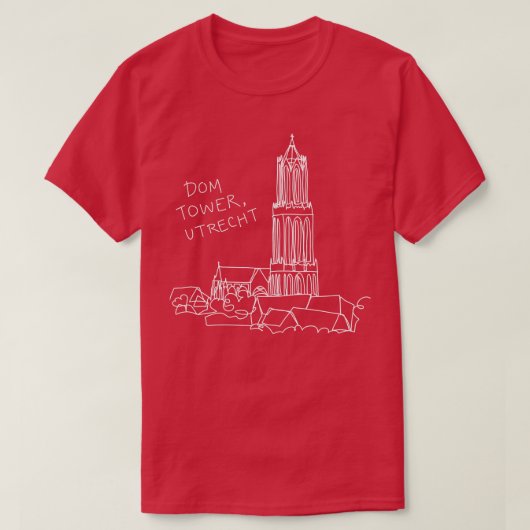 T-shirt Dom Tower Utrecht Le Pays-Bas 2 (Design devant)