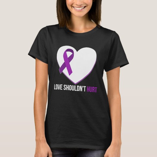T-shirt Domestic Violence Awareness Survivor  Heart (Devant)