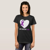 T-shirt Domestic Violence Awareness Survivor  Heart (Devant entier)