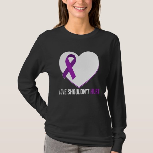 T-shirt Domestic Violence Awareness Survivor  Heart (Devant)