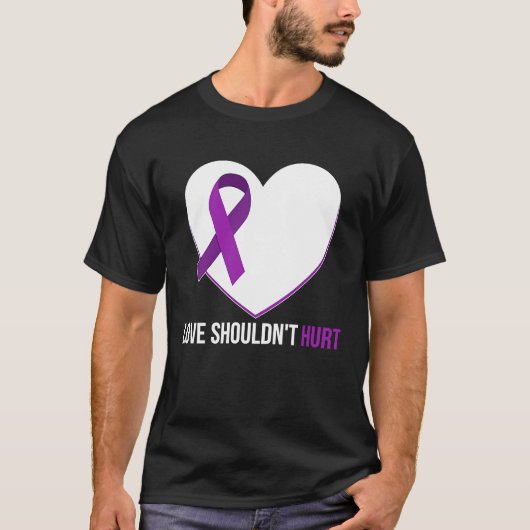 T-shirt Domestic Violence Awareness Survivor Heart (Devant)