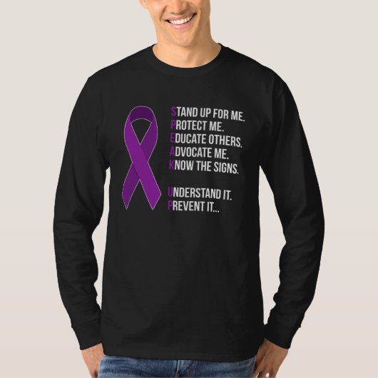 T-shirt Domestic Violence Awareness Survivor  Speak Up (Devant)