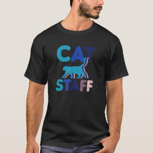 T-shirt Domestique de chat de personnel rétro vintage