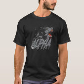 T-shirt Dominant prédateur Alpha Effrayant Wolf Visage Wil (Devant)