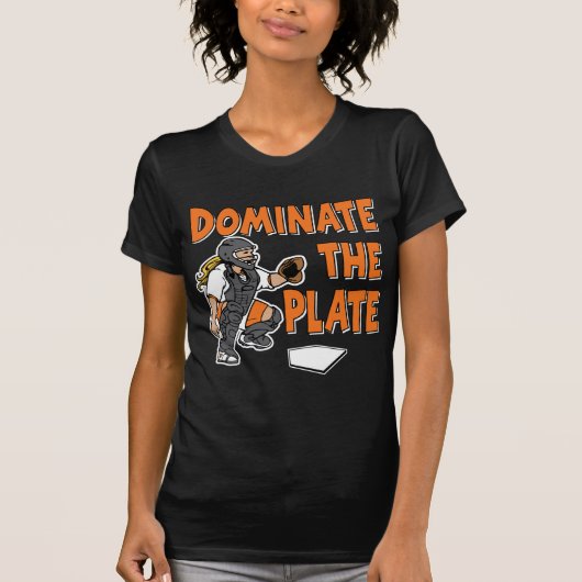 T-shirt Dominez le plat, orange2 (Devant)