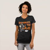 T-shirt Dominez le plat, orange2 (Devant entier)