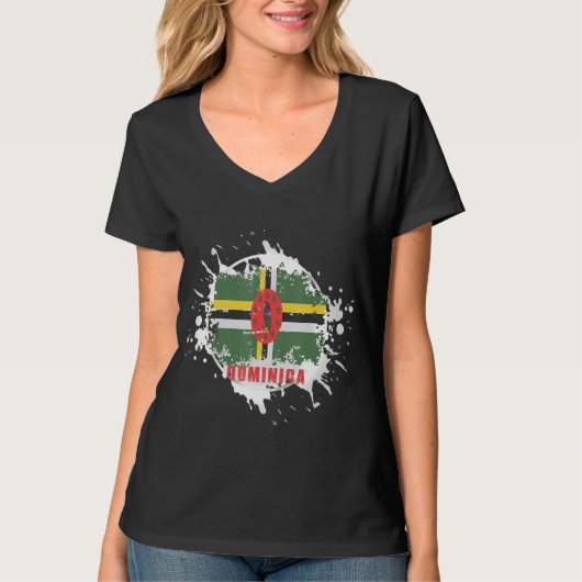 T-shirt Dominica Splash (Devant)