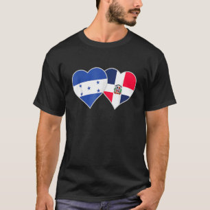 T-shirt Dominicaine Honduras Drapeau Coeur Honduras Domini