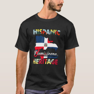 T-shirt Dominican Republic Flag Hispanic Heritage Dominica