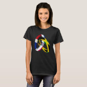T-shirt Dominican Republic Flag Jamaica Grown Ring Marriag (Devant entier)