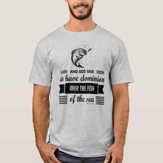 T-shirt Dominion sur le poisson de la pêche en mer