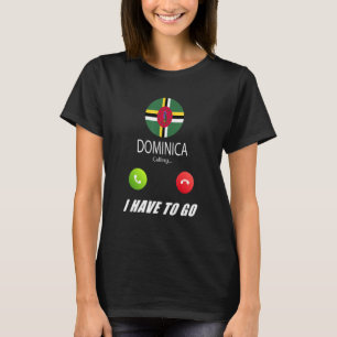 T-shirt Dominique Drapeau Souvenir La Dominique Appelle