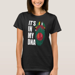 T-shirt Dominique Et Bangladesh Mélangent L'ADN Flag Herit