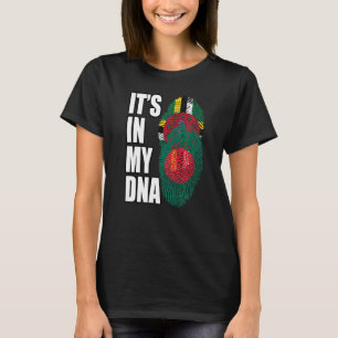 T-shirt Dominique Et Bangladesh Mélangent L'ADN Flag Herit