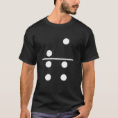 T-shirt Domino Deux Quatre Coûts De Groupe Cadeau Hallowee (Devant)