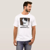 T-shirt Domino le chat, JE NE FAIS PAS DES MATINS ! ! ! ! (Devant entier)