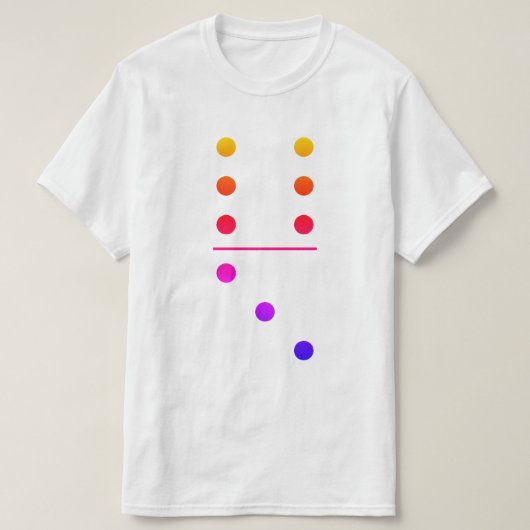 T-shirt Dominos Costume de groupe 6-3 (Design devant)