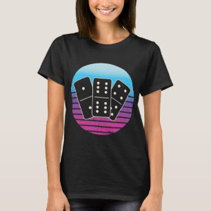 T-shirt Dominos Joueur de Carreaux Vintages rétro